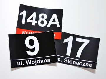 НАКЛЕЙКА на почтовый ящик НОМЕР ДОМА с номером