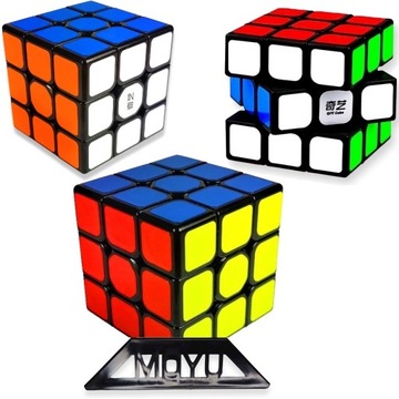 ORYGINALNA KOSTKA LOGICZNA 3X3x3 SZYBKA WYREGULOWANA + PODSTAWKA