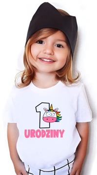 T-shirt Koszulka urodzinowa 1 Urodziny Jednorożec