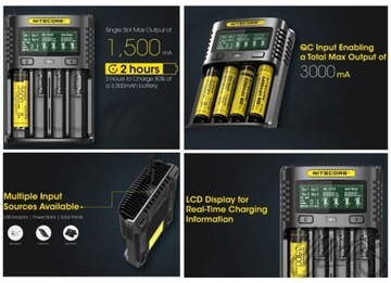 USB-ЗАРЯДНОЕ УСТРОЙСТВО ДЛЯ АККУМУЛЯТОРОВ NITECORE UM4 1,5 А