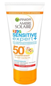 Garnier Ambre Solaire, Mleczko do opalania dla dzieci SPF50+, szybko się wc