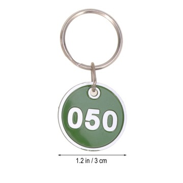 ПОДВЕСКИ ДЛЯ КЛЮЧЕЙ МЕТАЛЛИЧЕСКИЕ ПРОНУМЕРНЫЕ 50 ШТ.