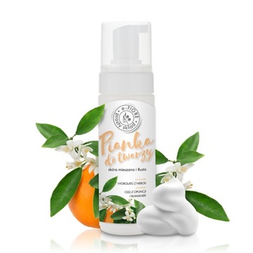 e-Fiore, Pianka do mycia twarzy Pomarańcza Neroli, 150 ml
