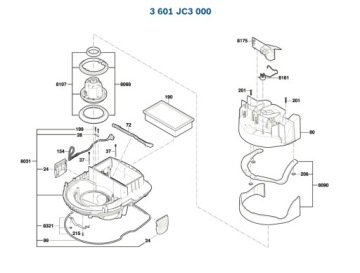 Платиновый пылесос BOSCH GAS35LAFC 000