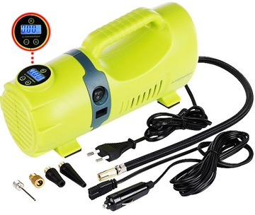 Kompresor samochodowy pompka SAMOCHODOWA ROWEROWA sprężarka 12V 230V MANOME