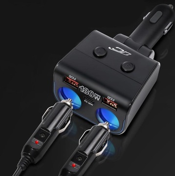 Splitter Branch 2 Sockets USB Легкое быстрое зарядное устройство QC PD