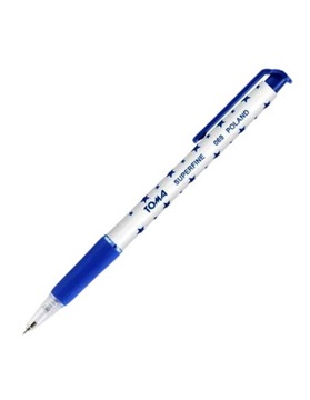 Długopis niebieski automatyczny gwiazdki Super Fine TO-069 TOMA