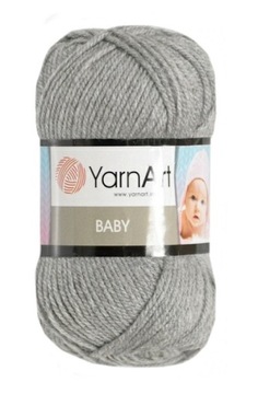 Włóczka YarnArt Baby Akryl kolor 195 szary