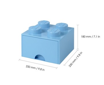 LEGO 40051736 Pojemnik na klocki z szufladą 2x2 j