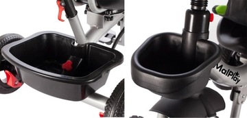 ТРЕХКОЛЕСНЫЙ ВЕЛОСИПЕД 360 ПОВОРОТНЫЙ СКЛАДНОЙ СУМКА-КОЗЫРОК КОРЗИНЫ 3 В 1 ДЛЯ ДЕТЕЙ