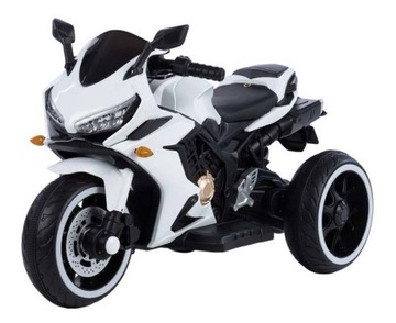 Motorek elektryczny motocykl na akumulator biały