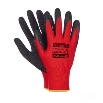 Rękawiczki RĘKAWICE robocze LATEX rozm. 8 1 para