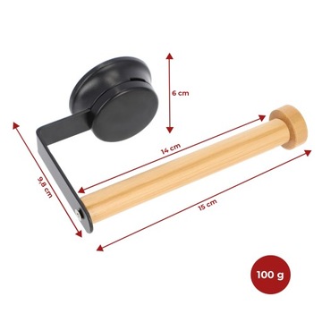 ДЕРЖАТЕЛЬ ДЛЯ ТУАЛЕТНОЙ БУМАГИ БЕЗ СВЕРЛЕНИЯ БАМБУК