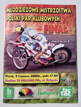 PROGRAM MŁODZIEŻ. MISTRZOSTW POLSKI PAR KLUB. 2000