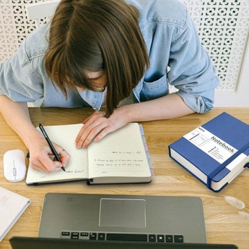 Mlife A5 Notatnik w Kropki,360 Stron I Papier Odporny Na Atrament różowy