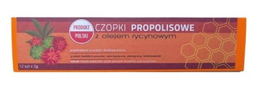Naturalne czopki propolisowe z olejem rycynowym