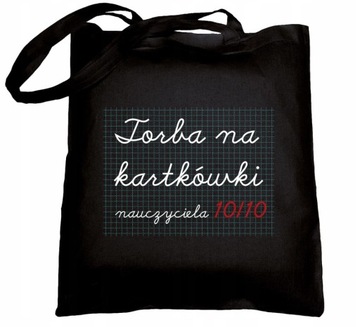 TORBA BAWEŁNIANA 38x42 cm CZARNA 220g TORBA N