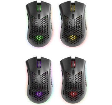 Mysz gamingowa bezprzewodowa Warlock GM-709L Optic RF RGB 2400 dpi 8P