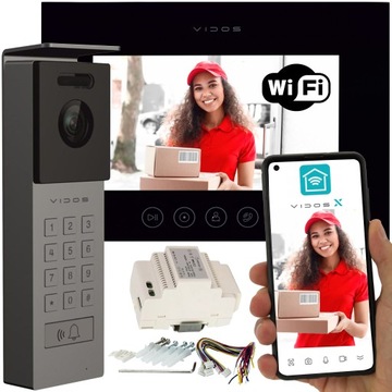 Wideodomofon PREMIUM VIDOS X M11B-X + S12D APKA Android IOS FURTKA BRAMA