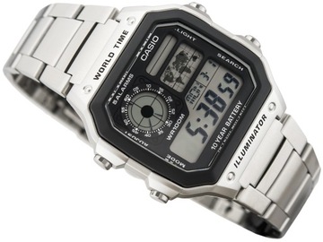 Zegarek Męski CASIO SREBNY ORGINAŁ PREZENT + BOX