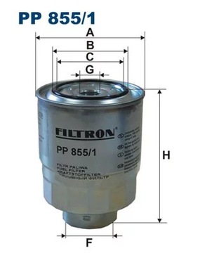 FILTR PALIVA - FILTRON PP855/1