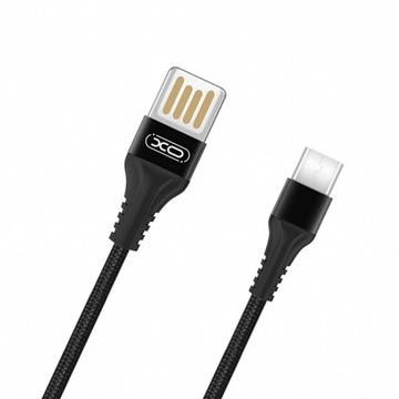 Kabel USB USB-C type-C typ-C 2,1A 1m w oplocie samsung lg huawei ładowarka