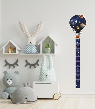 Наклейка на стену с диаграммой роста для детей ШАРЫ