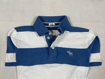 Abercrombie Polo Dziecięce Paski Logo Unikat 15Y