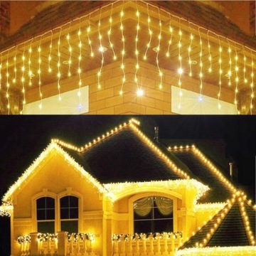 SOPLE FLASH 200 LED ZEWNĘTRZNE CHOINKOWE lampki BIAŁY CIEPŁY