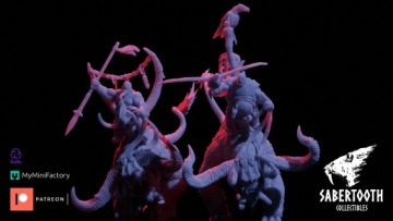 Повелитель зверей на коллекционных предметах Boulderskull Sabertooth
