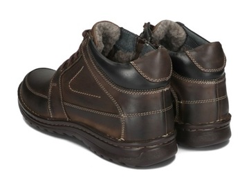 PÓBUTY ZIMOWE TRZEWIKI OCIEPLANE SKÓRA 184 CBR R 41