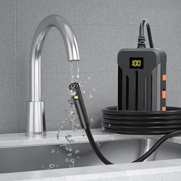 Камера для осмотра канализации с двумя линзами Регулируемый шнур