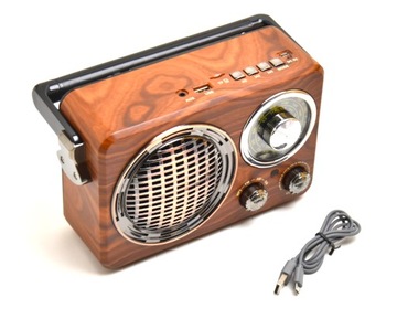 RADIO RETRO USB BLUETOOTH KARTY SD FM AUX GŁOŚNIK
