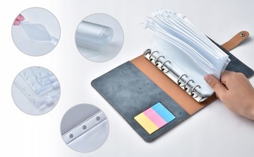 Планировщик бюджета и сбережений А6 - Денежный органайзер Темно-синий