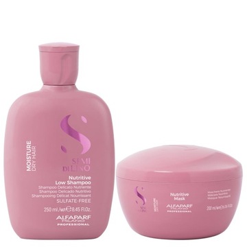 Alfaparf Semi di Lino Moisture zestaw nawilżający włosy szampon maska
