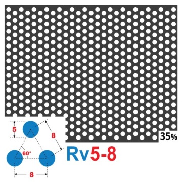 ЛИСТ ПЕРФОРИРОВАННЫЙ 200 x 200 1,5 мм 5 - 8 КОЛЕСА