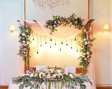 Girlanda z kwiatów róży 125 cm