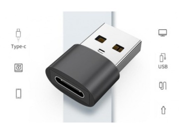 Адаптер для ноутбука с разъемом USB-A на USB-C OTG для телефона