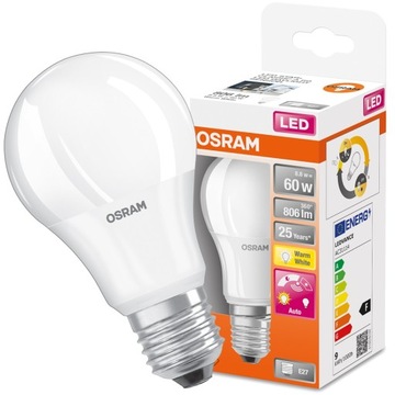 Żarówka LED E27 8,8W 2700K OSRAM Czujnik zmierzchu