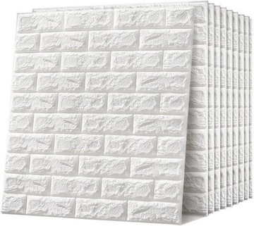 20x PANELE 3D ŚCIENNE SAMOPRZYLEPNE CEGŁA TAPETA 77 x 70cm PIANKA XPE