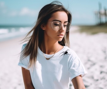 naprasowanka na koszulkę t-shirt PAJĄK SPIDER 12 x 8 cm