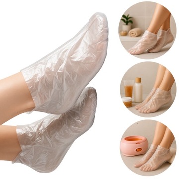 100 одноразовых носков из фольги от потрескавшихся пяток, восстанавливающие для лечения