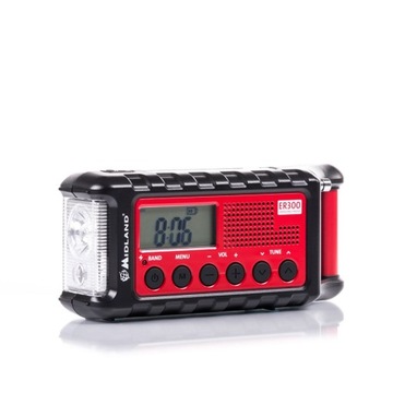 MIdland ER300 Latarka PowerBank Radio awaryjne AM/FM dynamo solar USB