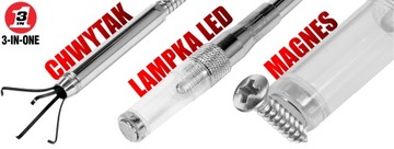 ГИБКИЙ МАГНИТНЫЙ ЗАХВАТ С МАГНИТОМ ДЛЯ СВЕТОДИОДНЫХ ВИНТОВ