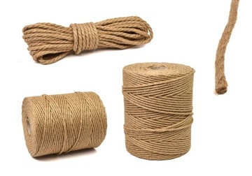 ДЕКОРАТИВНАЯ ДЖУТОВАЯ ВЕРЕВКА для когтеточки 6мм - 100М