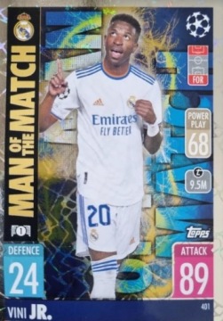 Topps Match Attax 2021/22 MOTM VINI JR 401