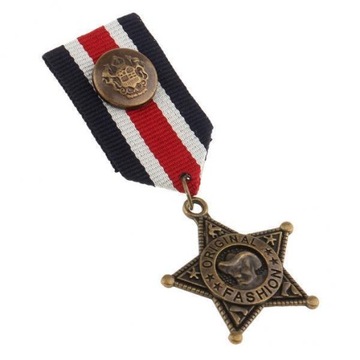 6xVintage Men Medal Odznaka Rock