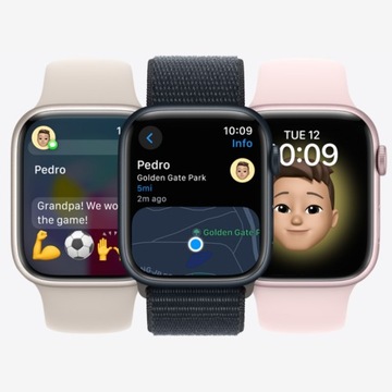 Apple Watch 9, 45 мм, GPS, алюминий, звездный свет, лунный свет, КАК НОВЫЕ