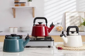 ЧАЙНИК FORCHETTO MODERNO КРЕМ-ЭМАЛЬ 2,1л
