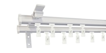 Зажимы для карнизов на алюминиевую рейку, 10 шт, белые зажимы для карнизов
